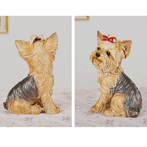 اکشن فیگور سگ نشسته پاپیون دار Yorkshire terrier dog toy_اسباب بازی